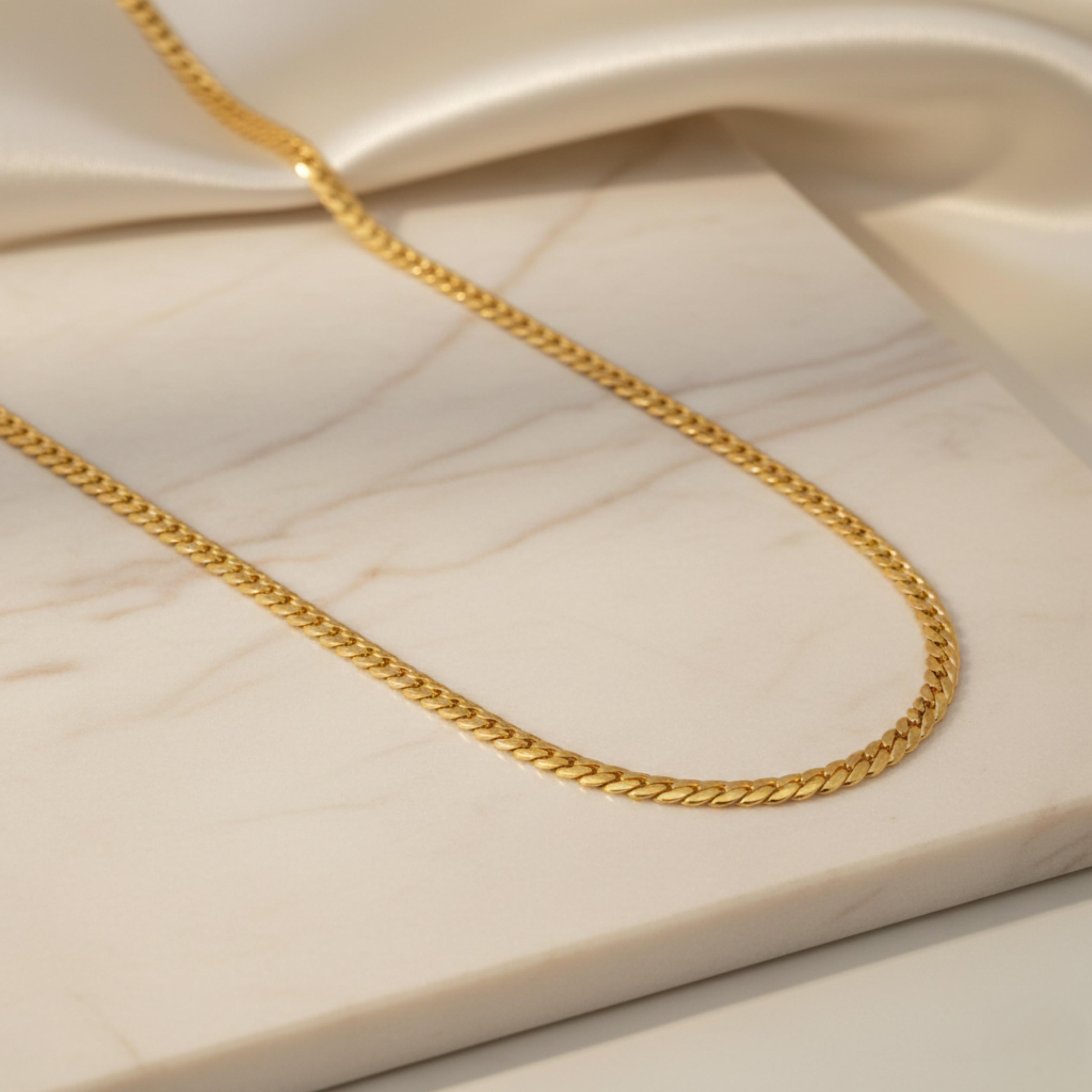 Golden Whisper Link Necklace