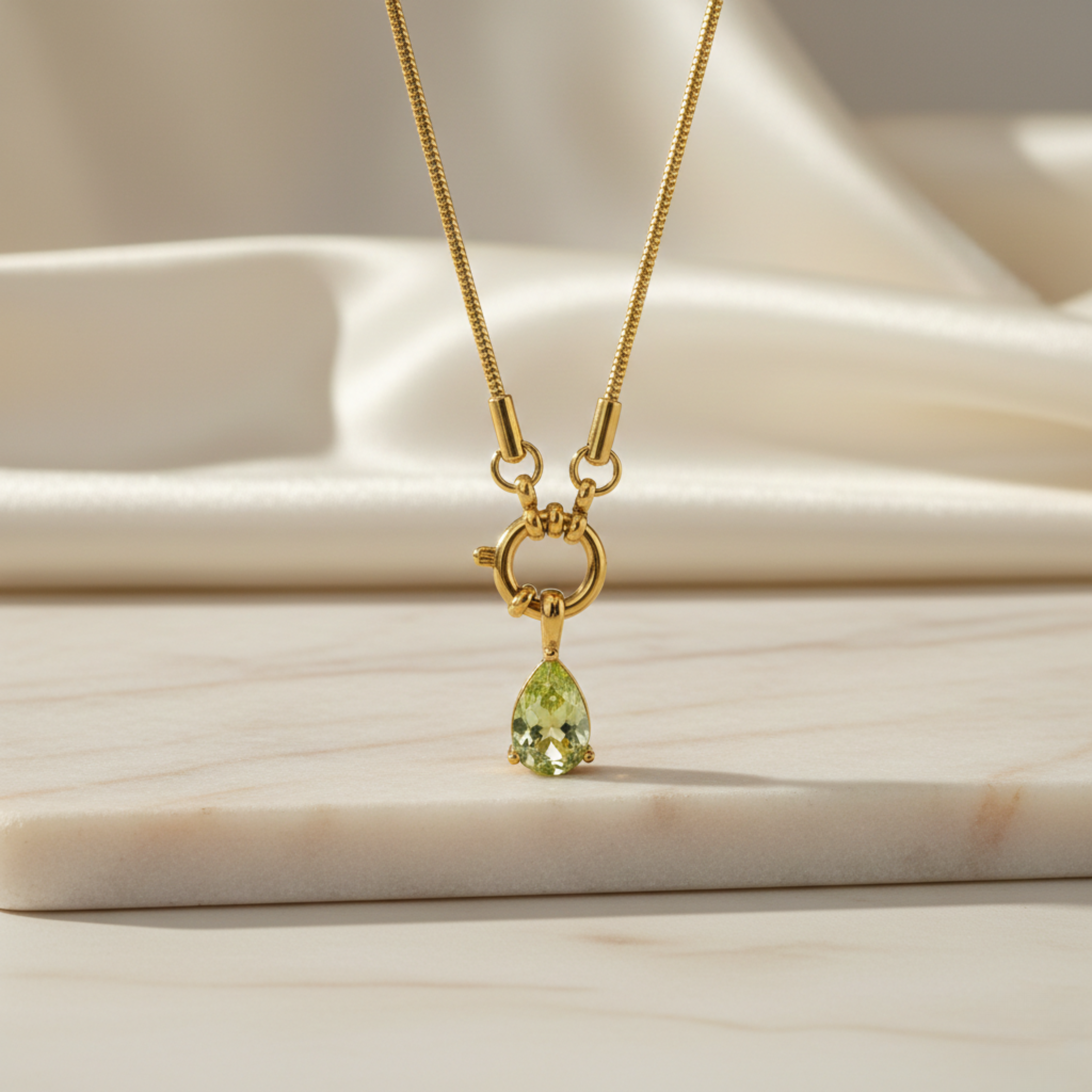 Lime Teardrop Pendant