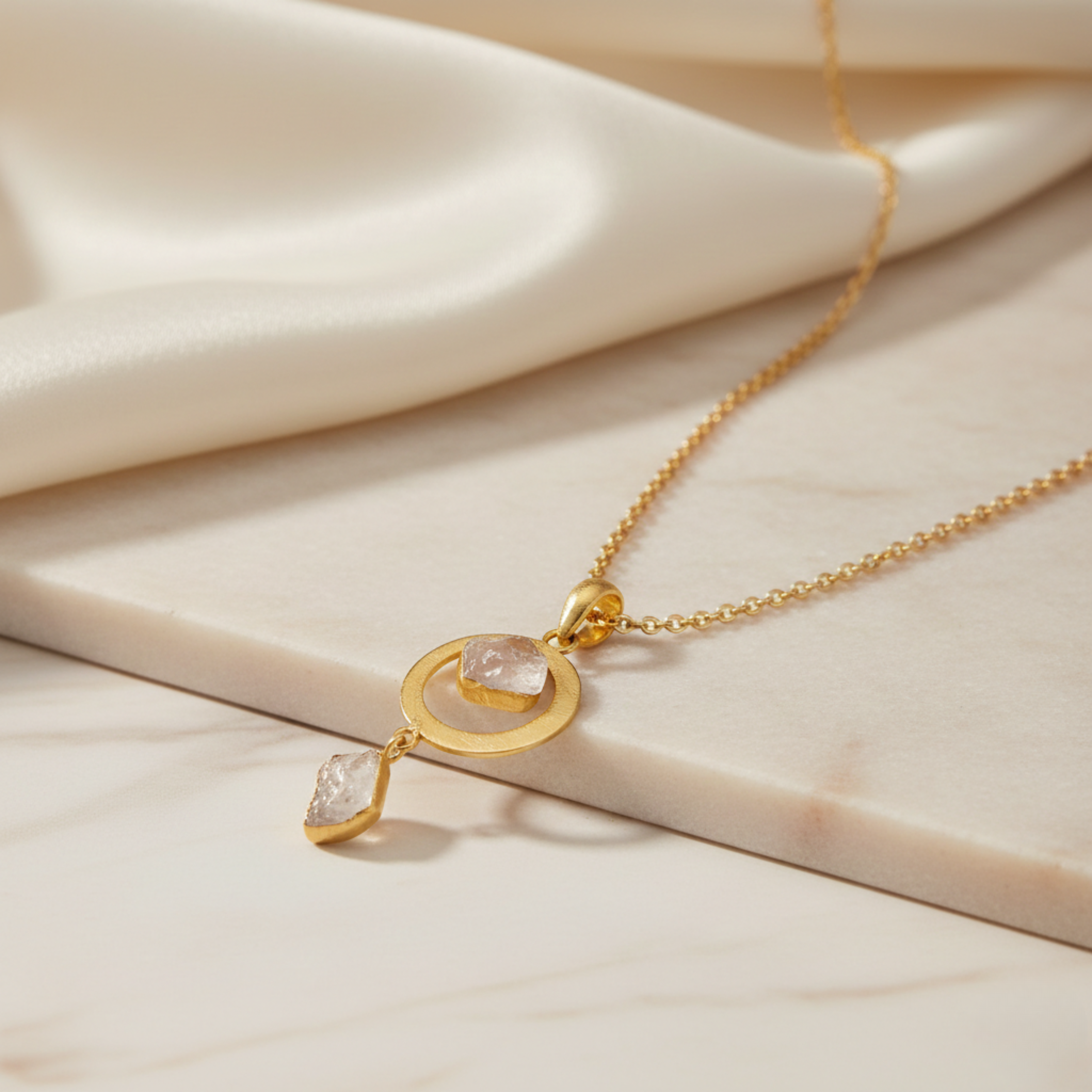 Willow Drop Stone Necklace