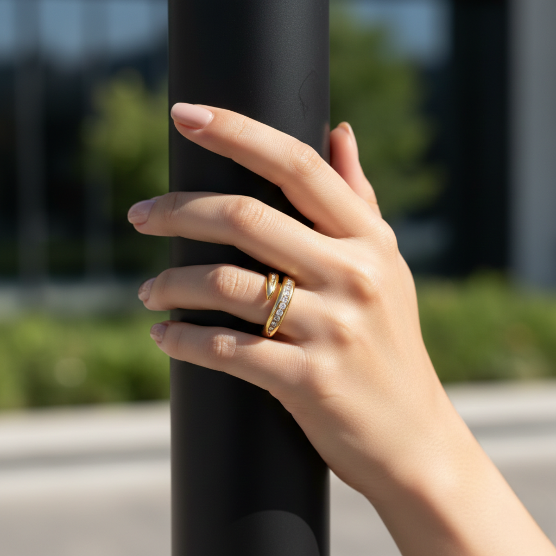 Pave Spiral Ring