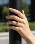 Pave Spiral Ring