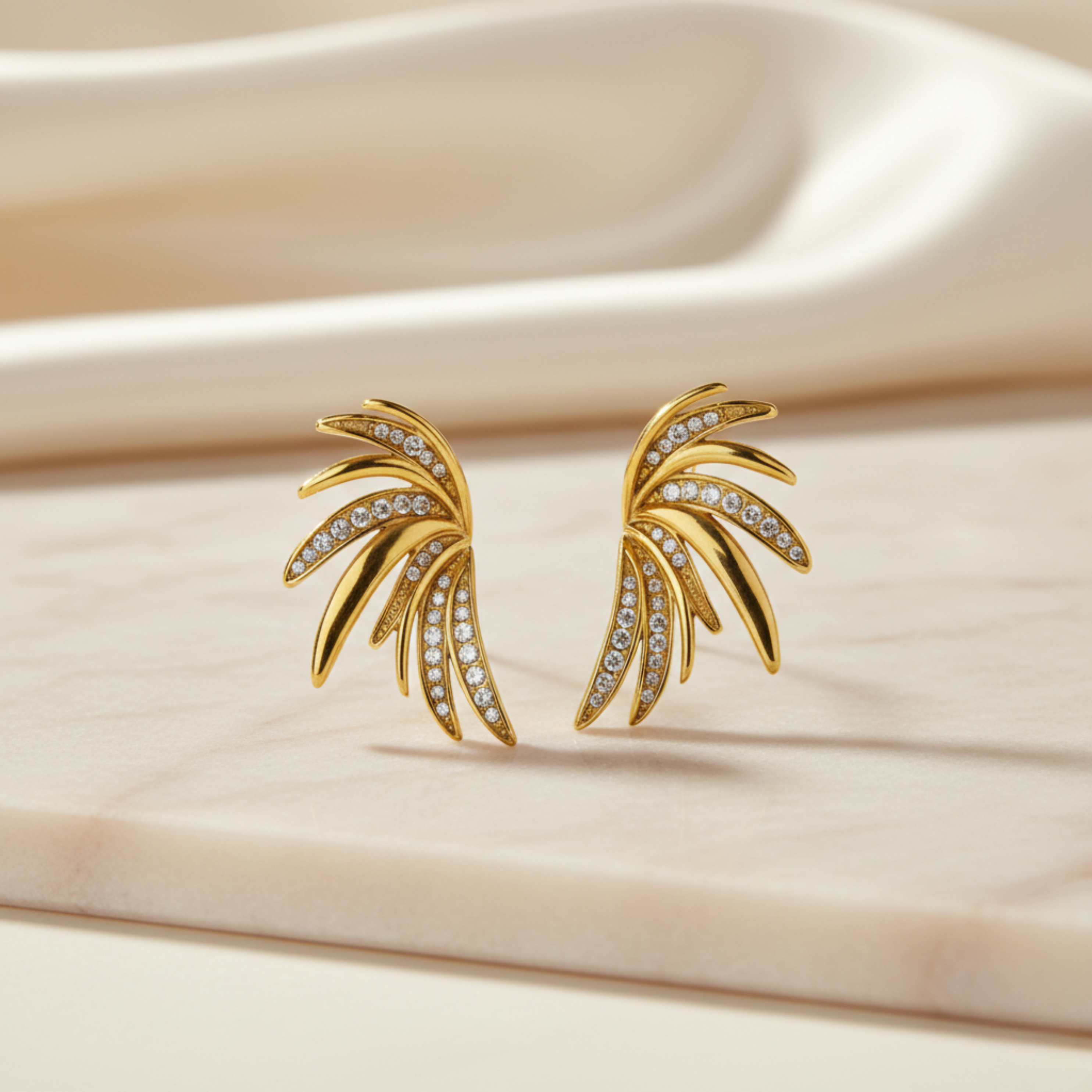 Golden Glimmer Earrings