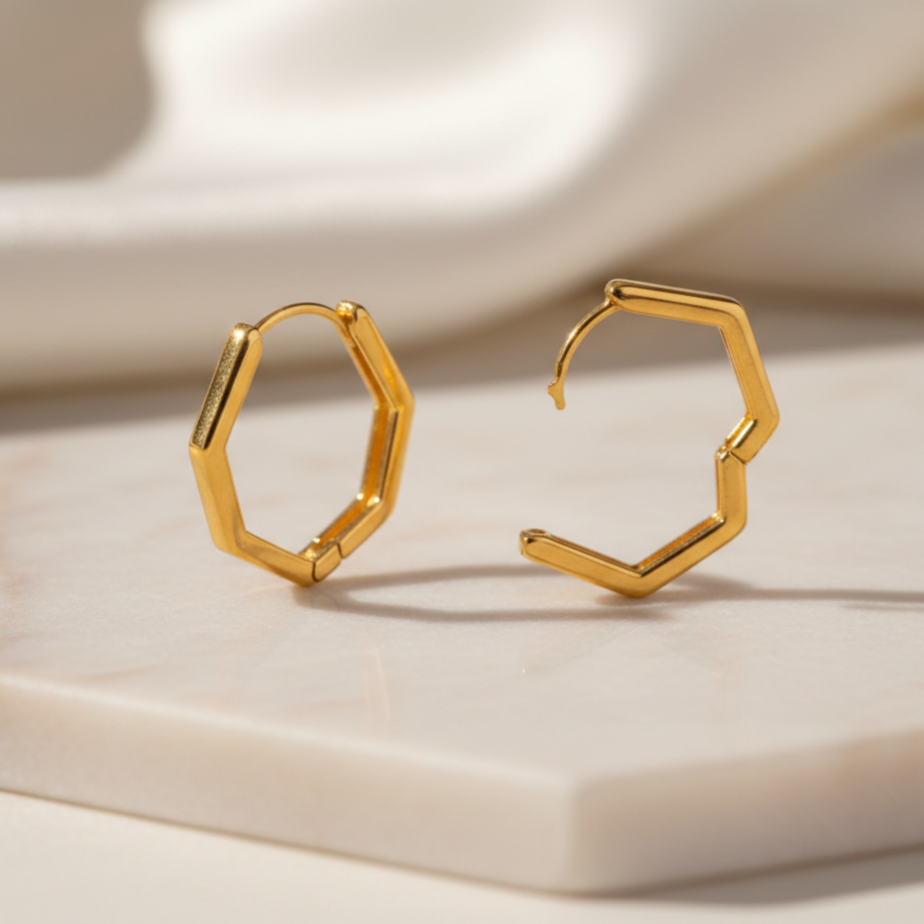 The Artemis Golden Wilderness Hoop Earrings