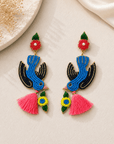 Parrot Tassel Earrings Seebora