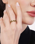 Black Stone Ring Seebora