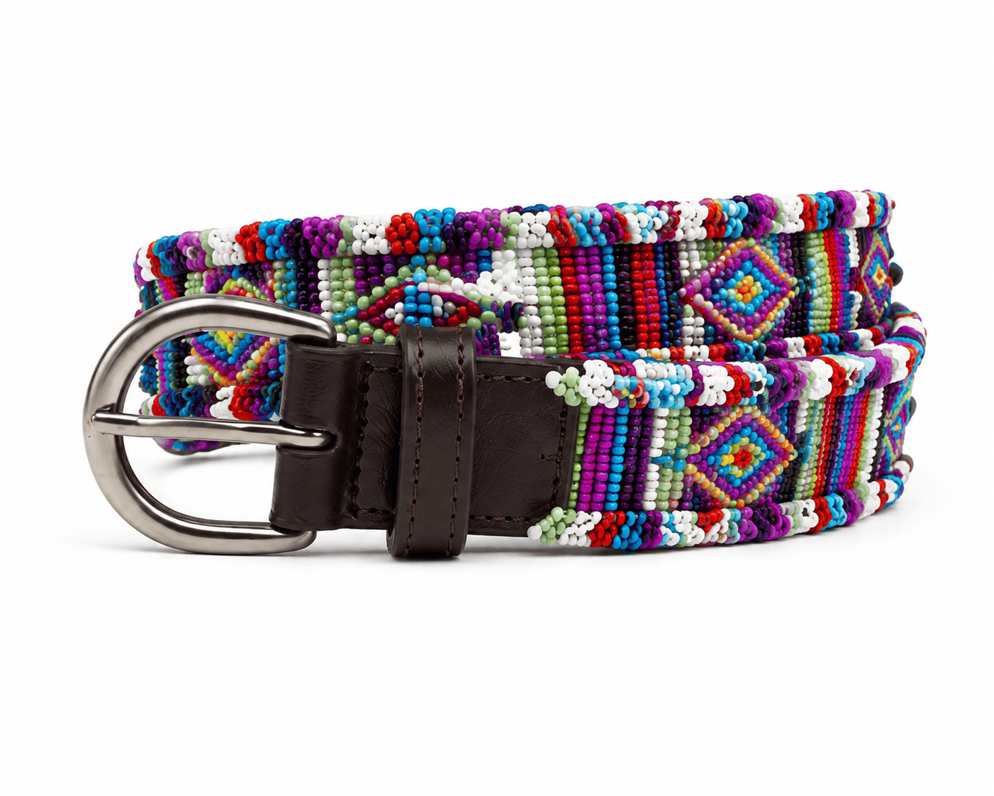 Fiesta Mosaic Belt Multicolour Beaded Women's Belt Seebora