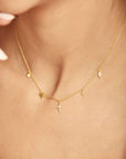 Charm necklace, Pendant, Charms, Jewelry, Personalized, Sterling silver,Gold