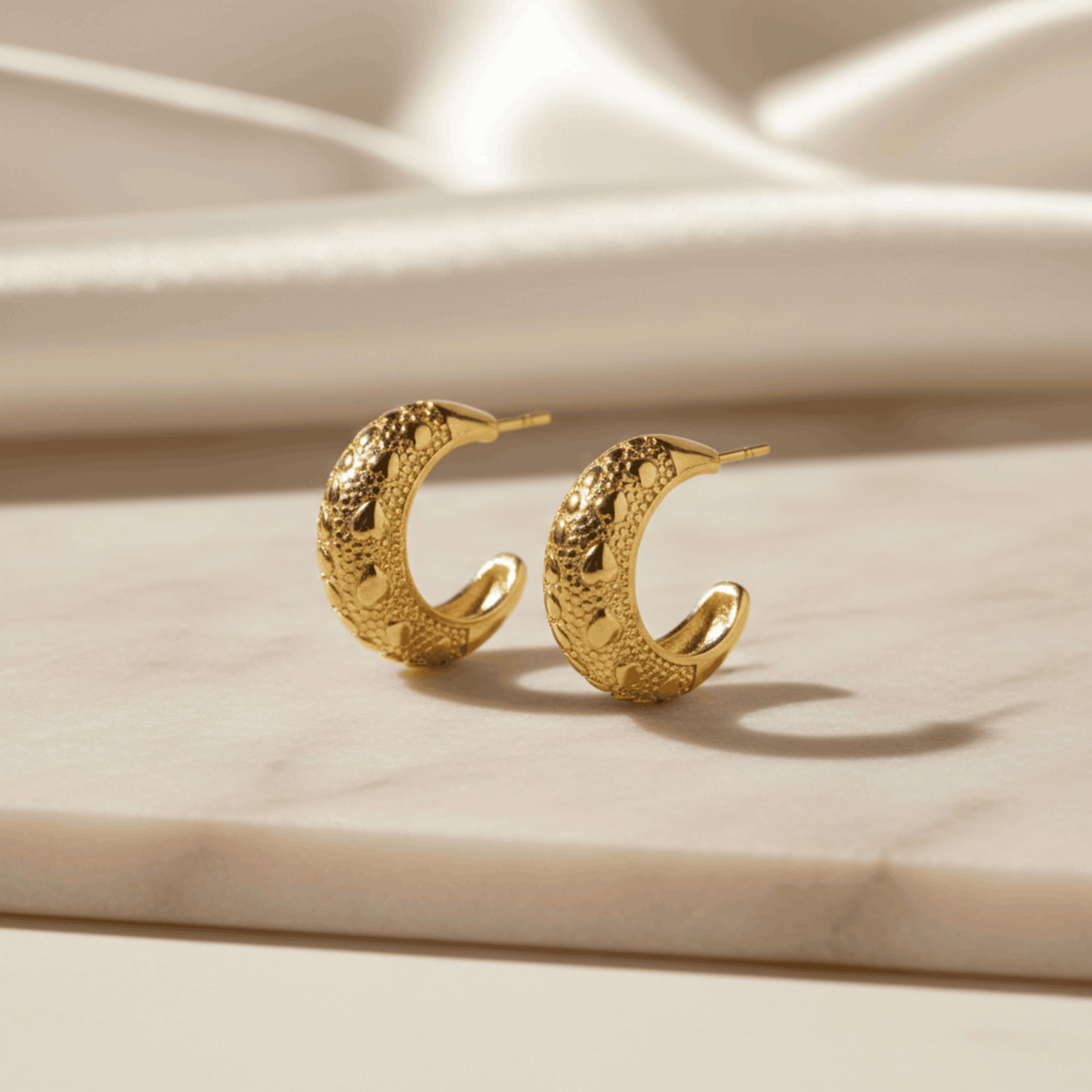 Golden Moonlight Studs Seebora