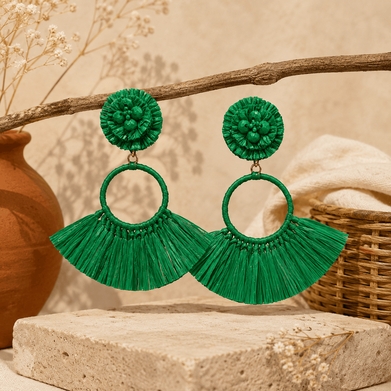 Emerald Solstice Earrings Seebora