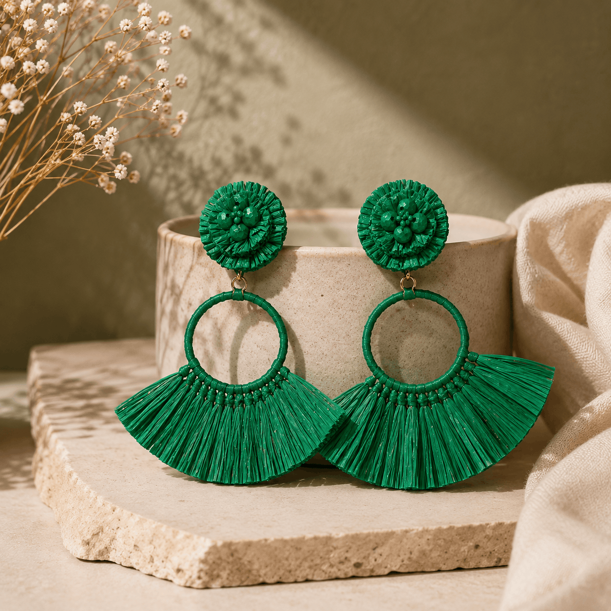 Emerald Solstice Earrings Seebora