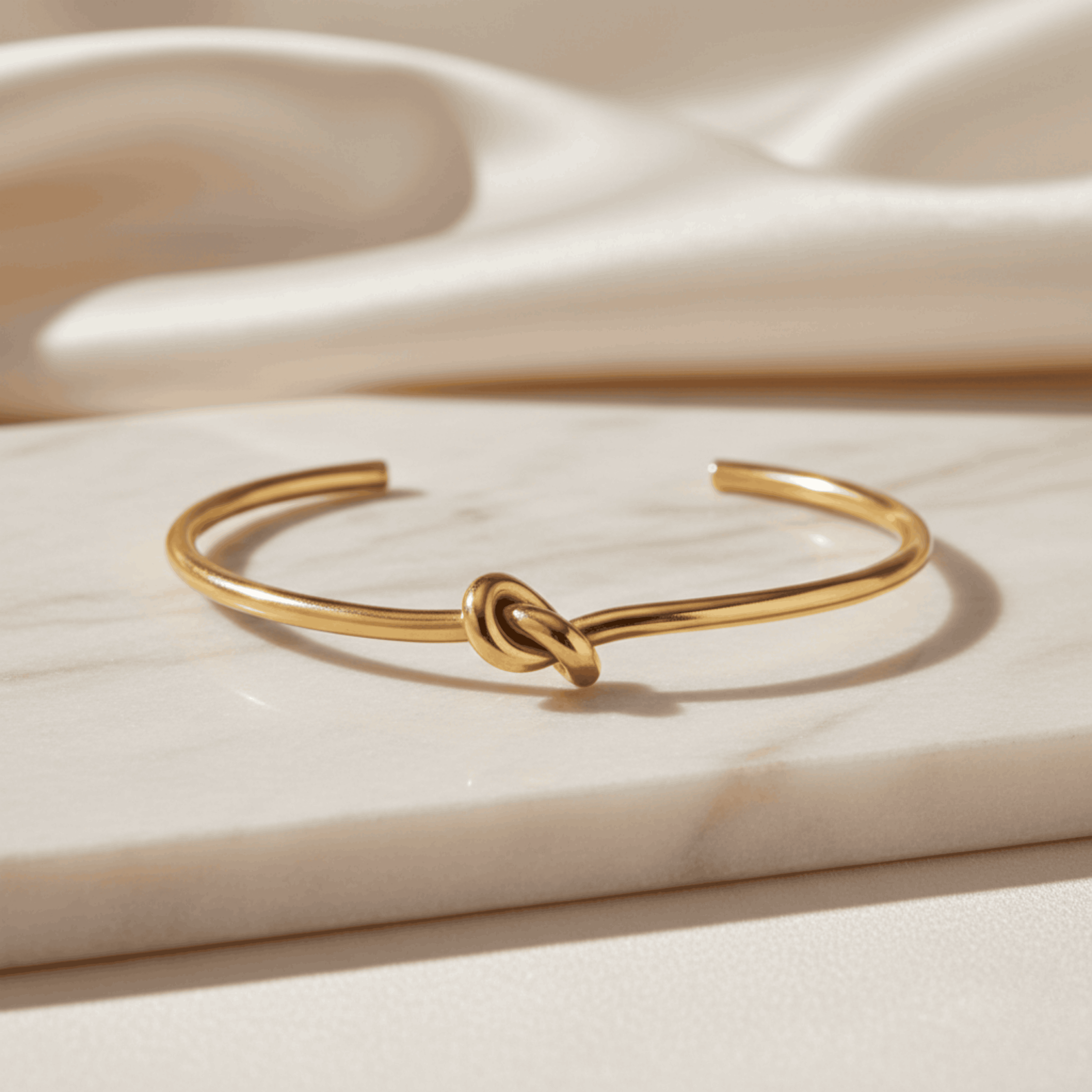 Knotty Gold Cuff Seebora