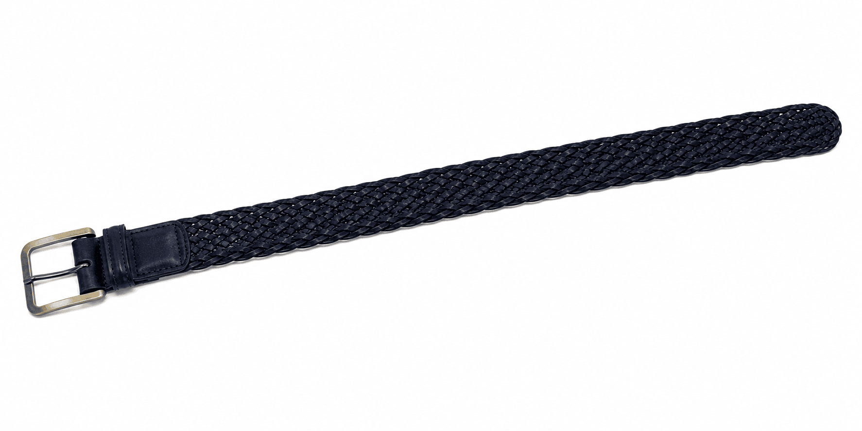 Midnight Weave Belt Navy Black Braided Women's Belt Seebora