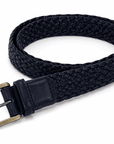 Midnight Weave Belt Navy Black Braided Women's Belt Seebora