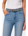 Misty Edge Belt Minimalist Grey Women's Belt