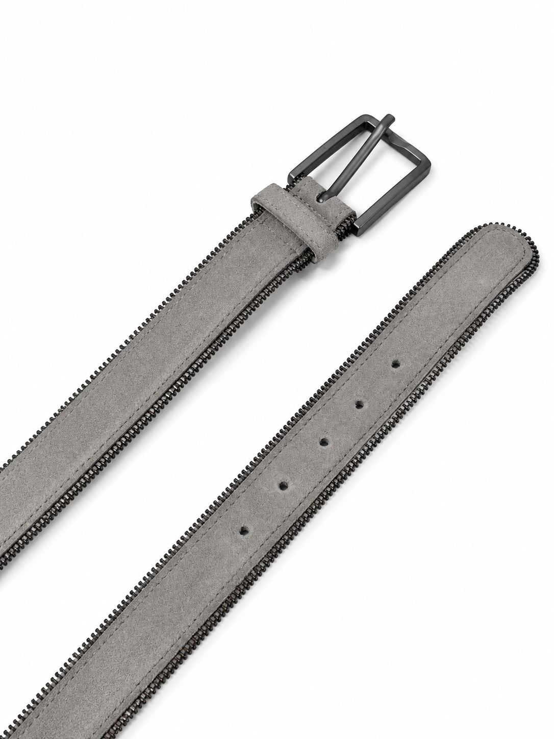 Misty Edge Belt Minimalist Grey Women's Belt