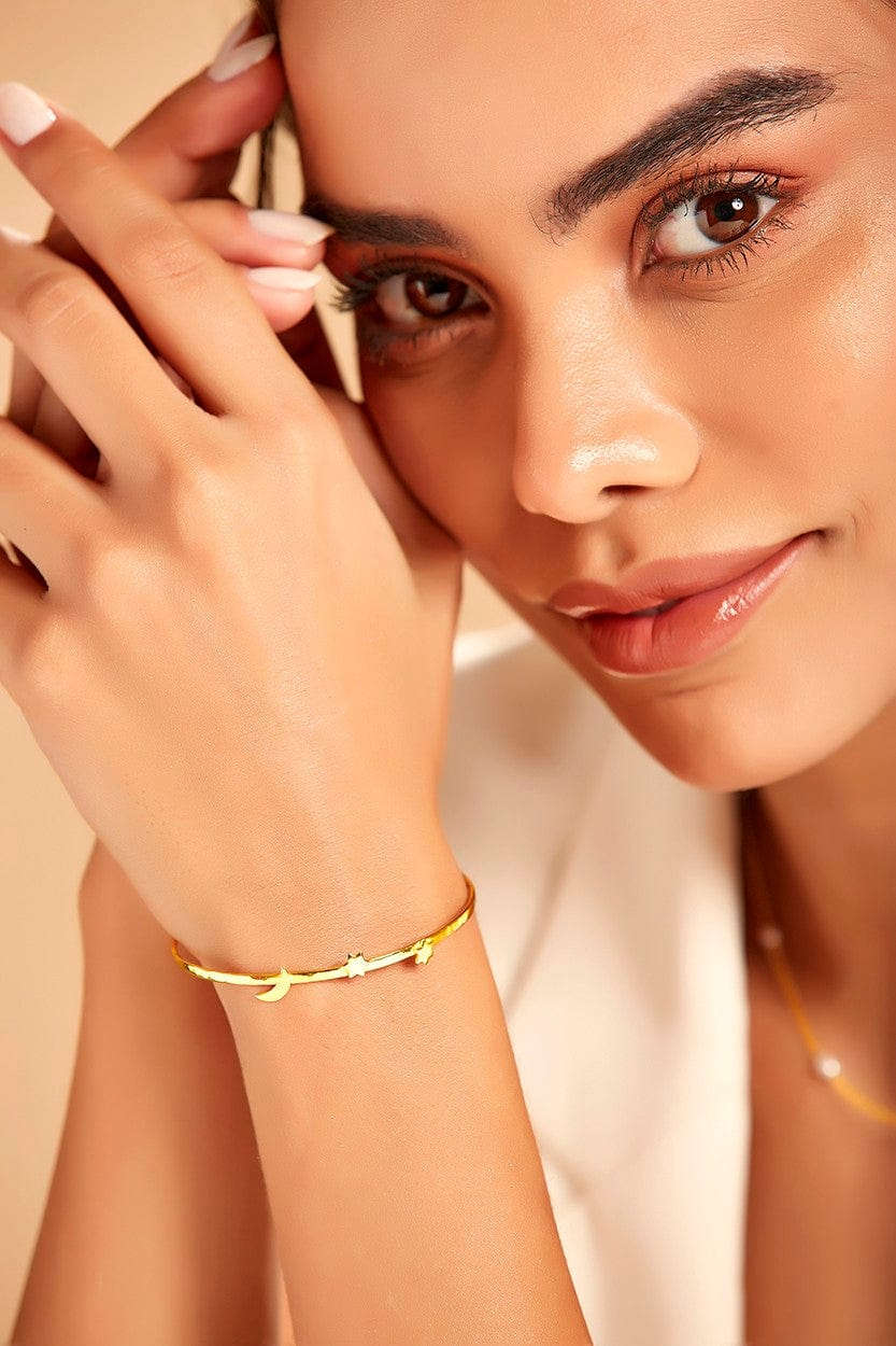 Moon Star Magic Cuff, Celestial Cuff, Statement Cuff, Nature-inspired Cuff.