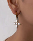 Pearl Glow Hoop Earrings Seebora