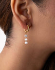 Radiant Crystal Hoop Earrings Seebora