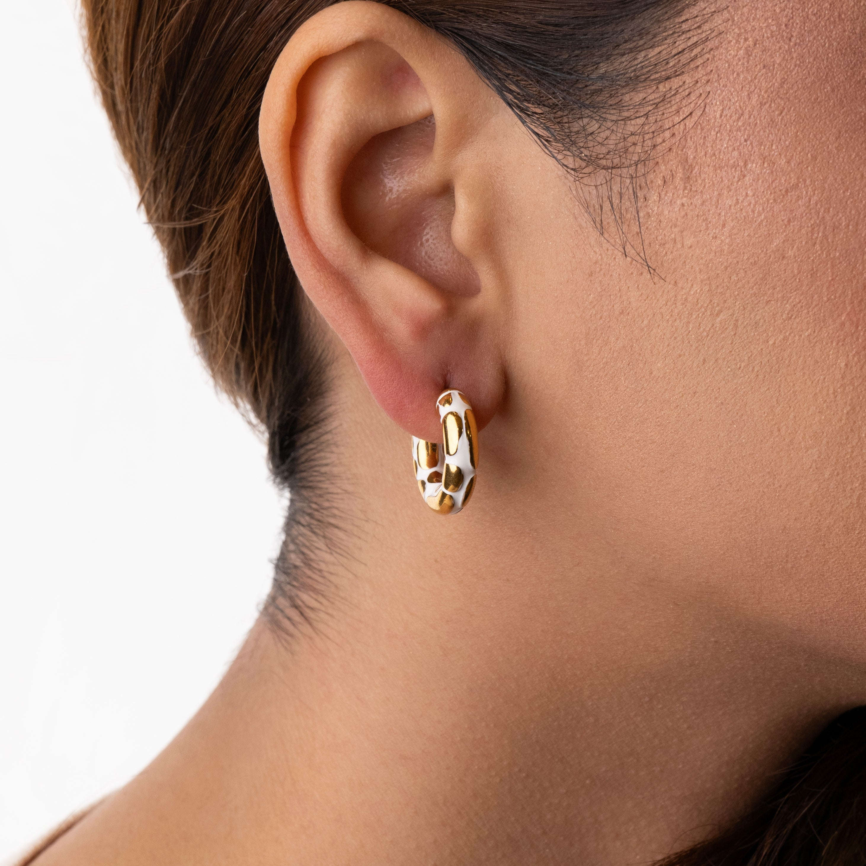 Radiant Gold Hoop Earrings Seebora