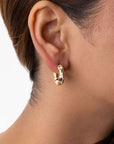Radiant Gold Hoop Earrings Seebora