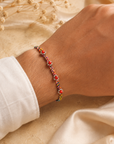Multicolour Beaded Rakhi