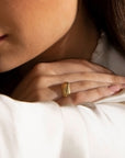 The Athena Wisdom Crescent Ring