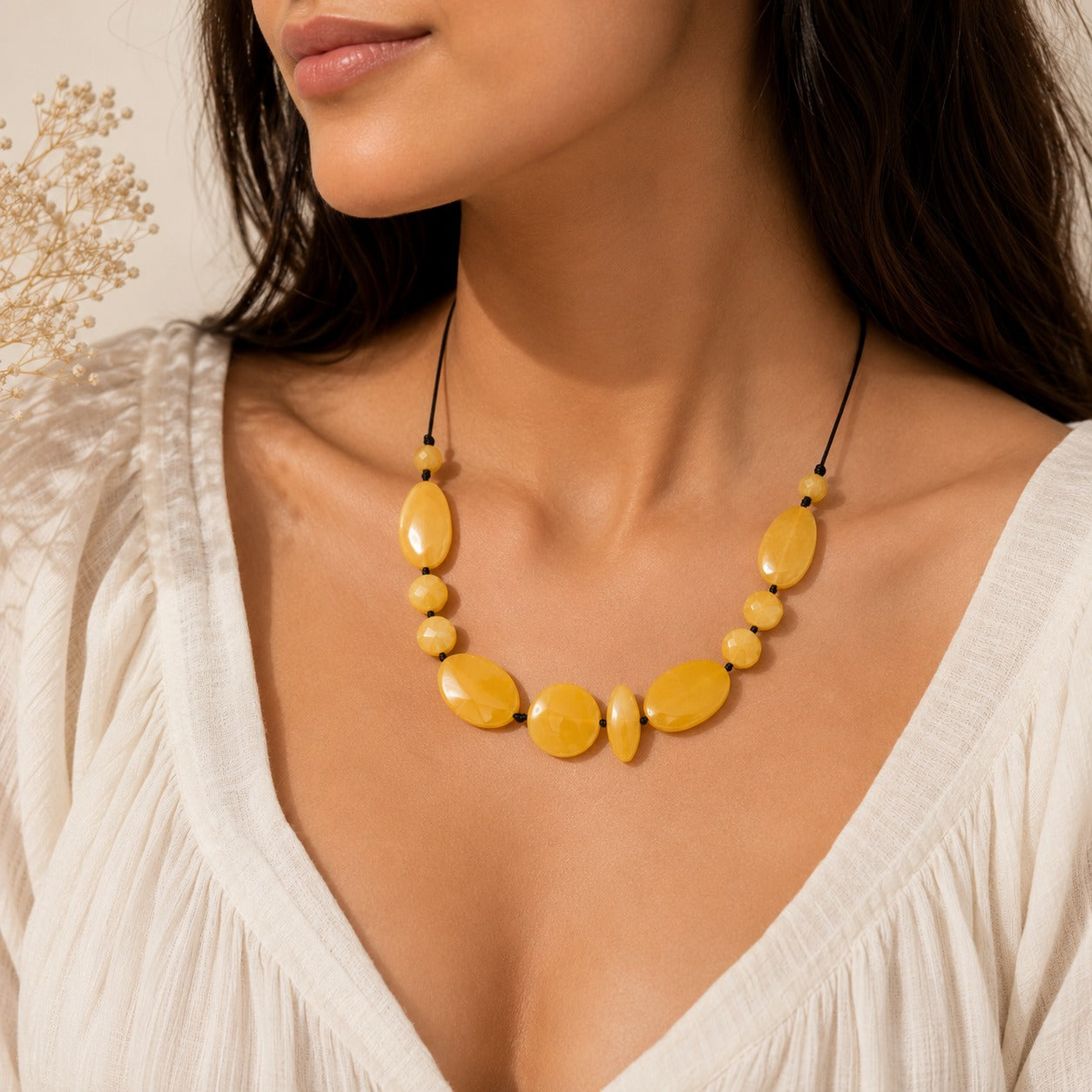 Amber Bloom Necklace