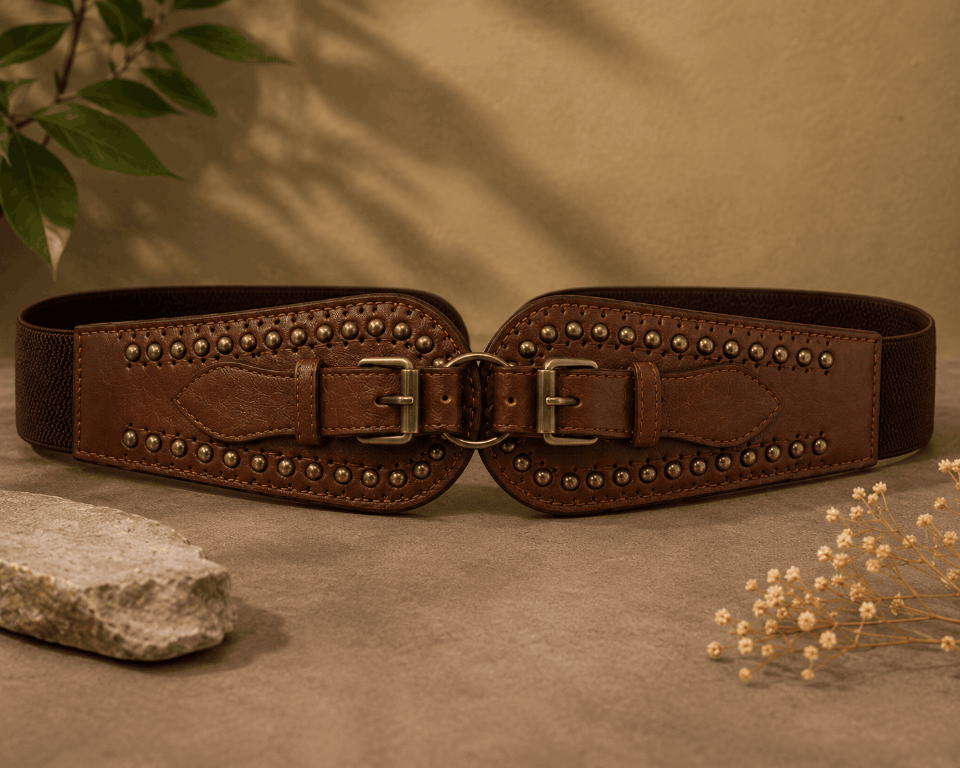 Rustic Rivet Corset Belt Seebora