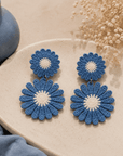 Azure Bloom Earrings Seebora