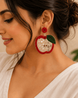 Crimson Orchard Earrings Seebora