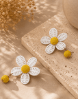 Daisy Weave Drop Earrings Seebora