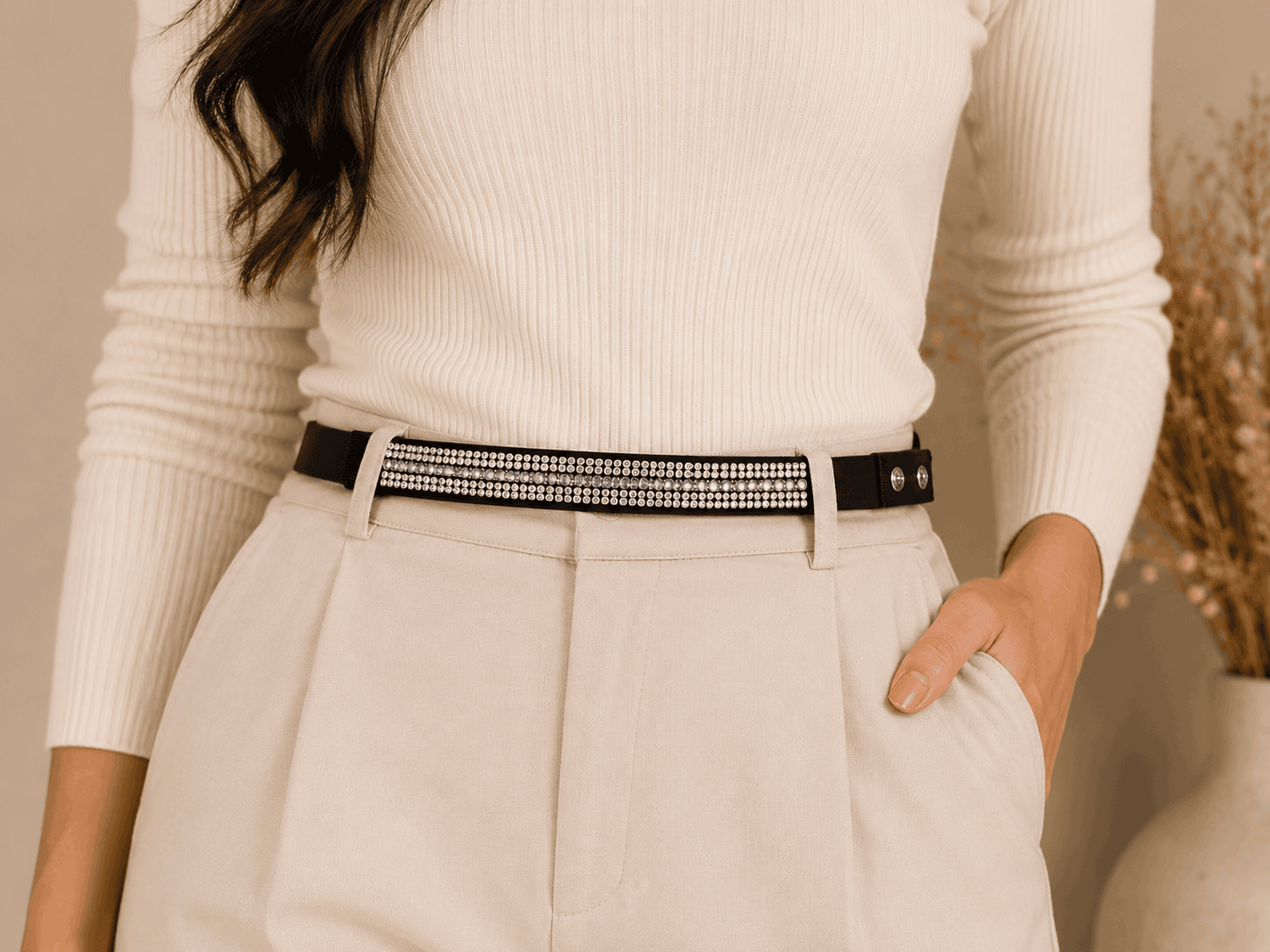 Starlit Crystal Waist Belt Seebora