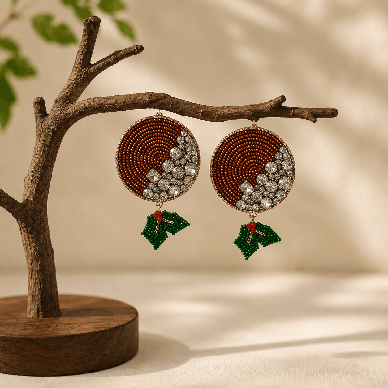 Jeweled Orchard Drop Earrings Seebora