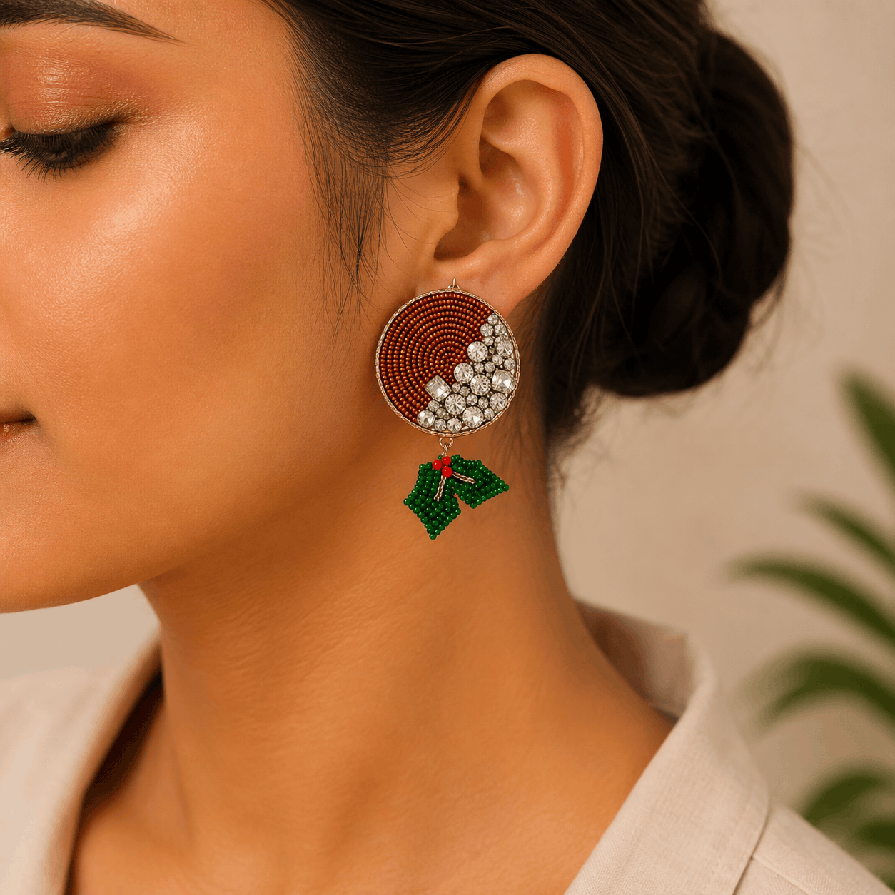 Jeweled Orchard Drop Earrings Seebora