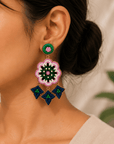 Garden Mosaic Drop Earrings Seebora