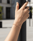 Sleek Charm Gold Bracelet – 24K Gold Plated Stainless Steel Seebora