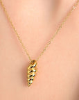 Spiral Elegance Necklace | 24K Gold Plated & Anti-Tarnish Seebora