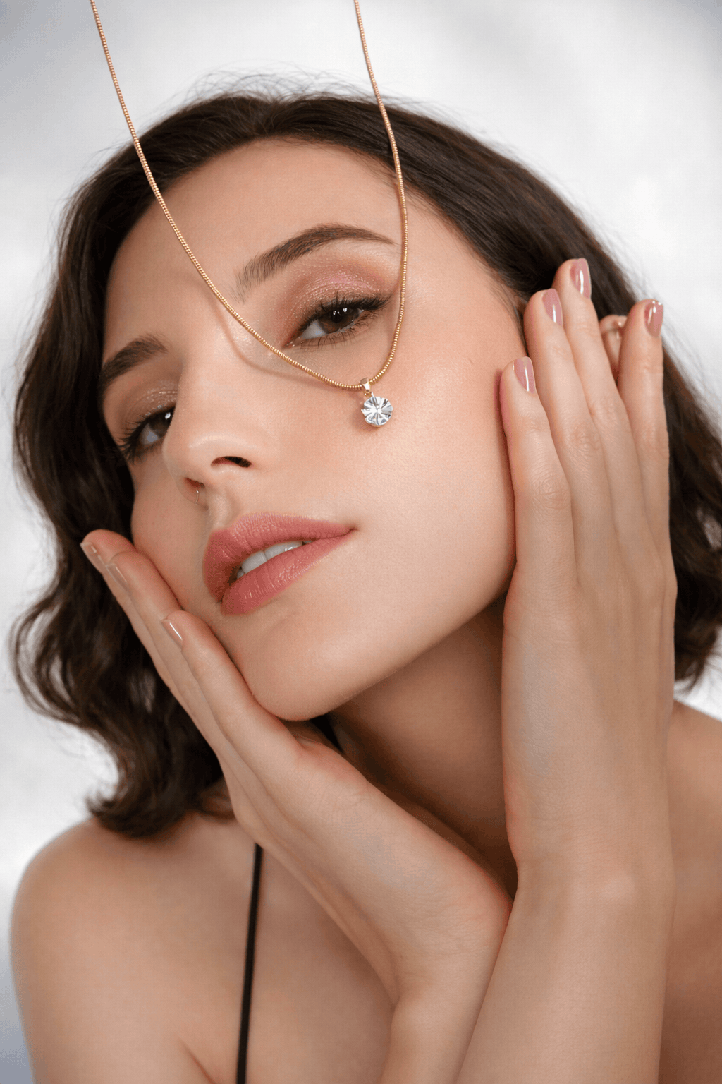 The Aphrodite Pendant Necklace | Cubic Zirconia & 14K Gold Plated Seebora