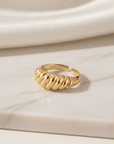 The Athena Crowned Crescent Ring Seebora
