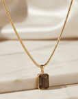 The Smoky Quartz Pendant Necklace Seebora