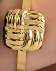 Unity Knot Cuff Bracelet | 24K Gold Plated & Anti-Tarnish Seebora