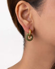 Verdant Gold Drop Earrings | 24K Gold Plated & Anti-Tarnish Seebora